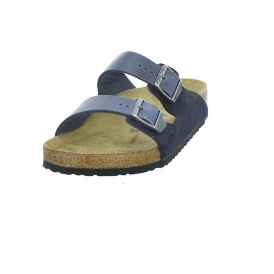 Birkenstock Arizona Herren Pantoletten Dunkelblau - 360° Ansicht