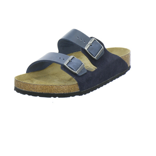 Birkenstock Arizona Herren Pantoletten Dunkelblau - 360° Ansicht