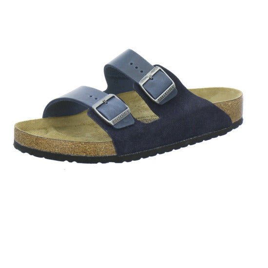 Birkenstock Arizona Herren Pantoletten Dunkelblau - 360° Ansicht