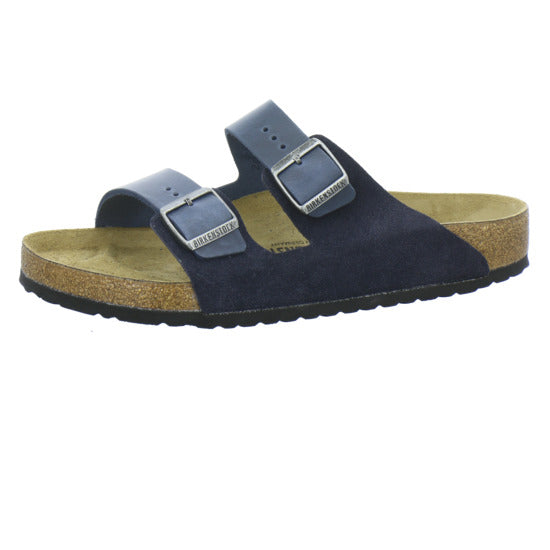 Birkenstock Arizona Herren Pantoletten Dunkelblau - 360° Ansicht