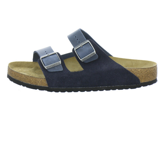 Birkenstock Arizona Herren Pantoletten Dunkelblau - 360° Ansicht