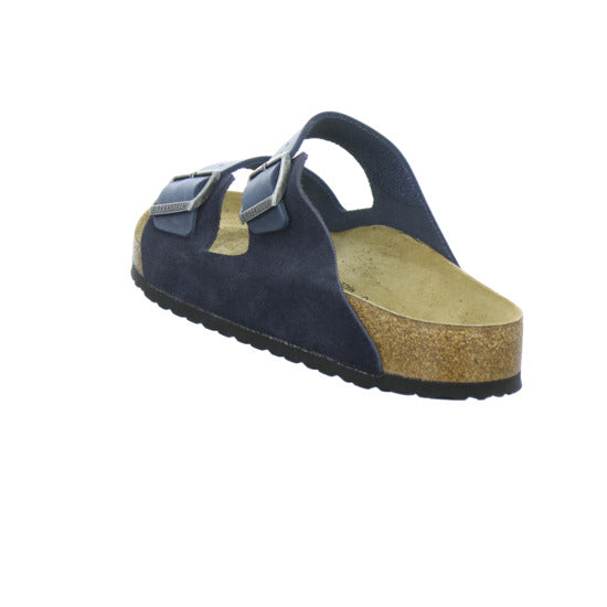 Birkenstock Arizona Herren Pantoletten Dunkelblau - 360° Ansicht