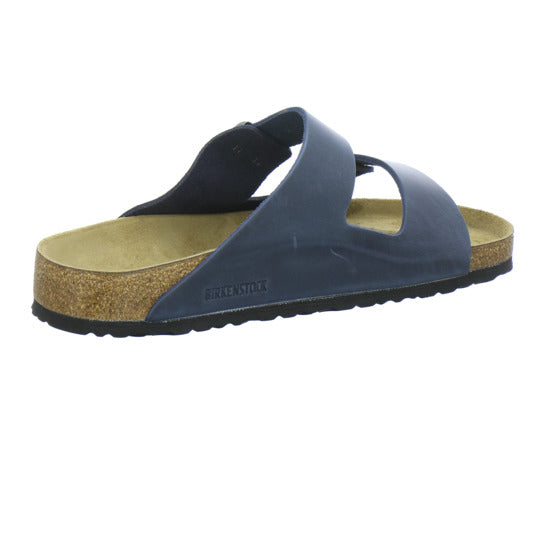 Birkenstock Arizona Herren Pantoletten Dunkelblau - 360° Ansicht