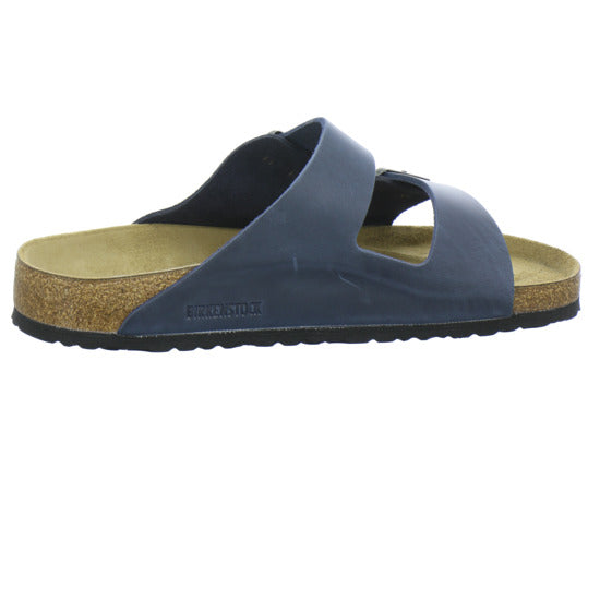 Birkenstock Arizona Herren Pantoletten Dunkelblau - 360° Ansicht