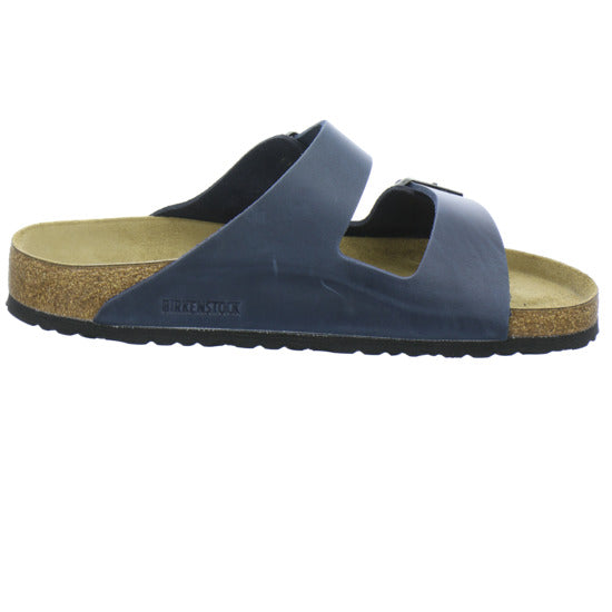 Birkenstock Arizona Herren Pantoletten Dunkelblau - 360° Ansicht