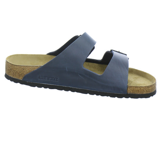 Birkenstock Arizona Herren Pantoletten Dunkelblau - 360° Ansicht
