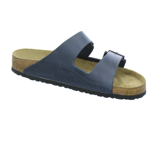 Birkenstock Arizona Herren Pantoletten Dunkelblau - 360° Ansicht