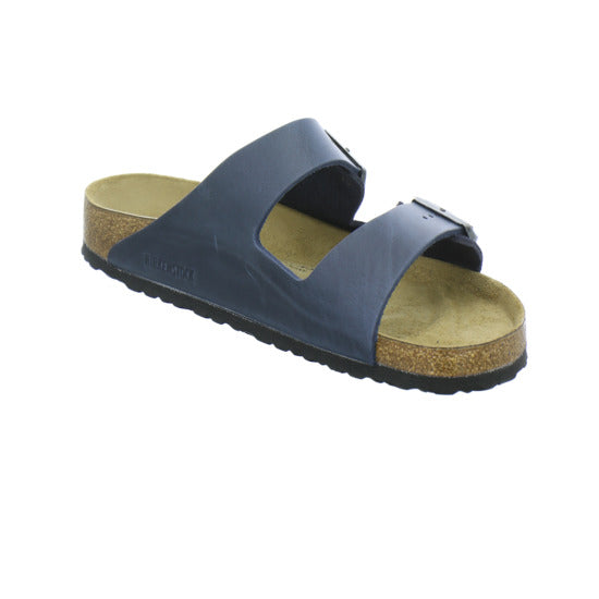 Birkenstock Arizona Herren Pantoletten Dunkelblau - 360° Ansicht