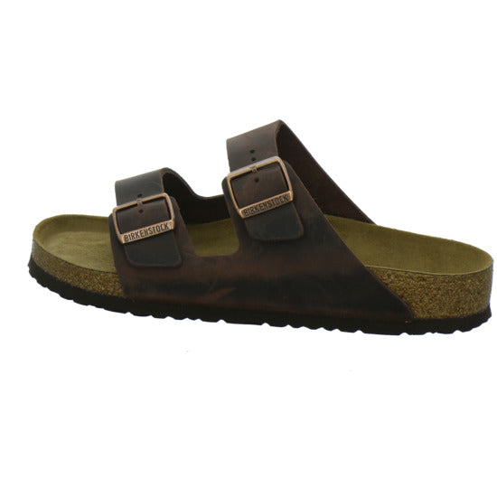 Birkenstock Arizona Weichbettung Herren Pantoletten Dunkelbraun - 360° Ansicht