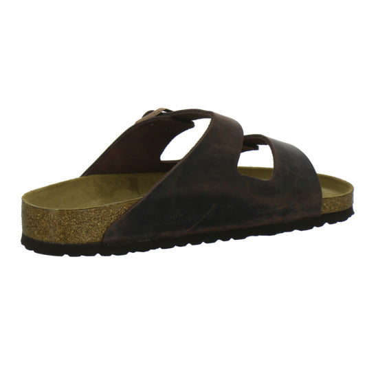 Birkenstock Arizona Weichbettung Herren Pantoletten Dunkelbraun - 360° Ansicht