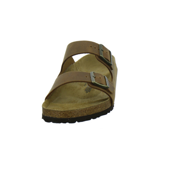 Birkenstock Arizona Herren Pantoletten Mittelbraun - 360° Ansicht