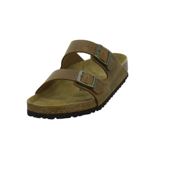 Birkenstock Arizona Herren Pantoletten Mittelbraun - 360° Ansicht