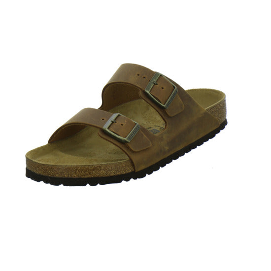 Birkenstock Arizona Herren Pantoletten Mittelbraun - 360° Ansicht