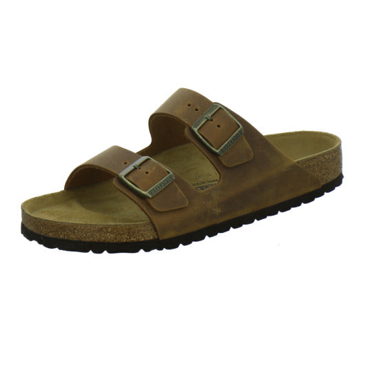 Birkenstock Arizona Herren Pantoletten Mittelbraun - 360° Ansicht