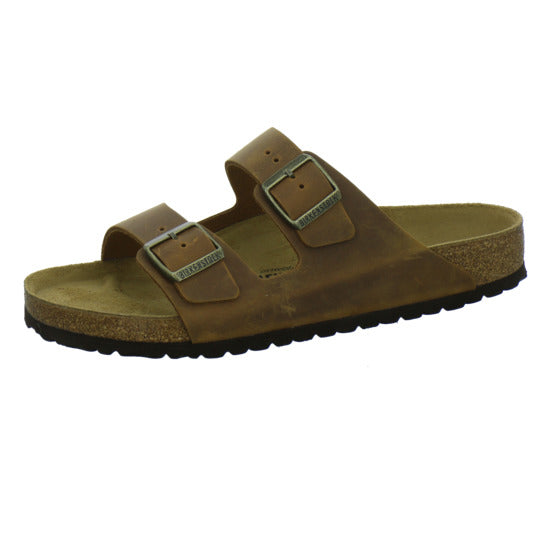 Birkenstock Arizona Herren Pantoletten Mittelbraun - 360° Ansicht