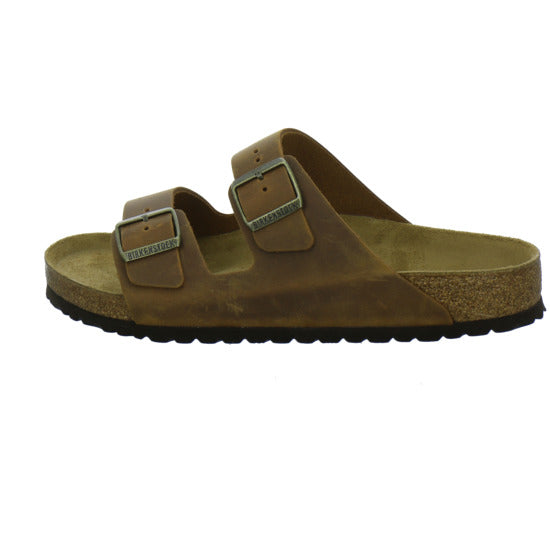 Birkenstock Arizona Herren Pantoletten Mittelbraun - 360° Ansicht