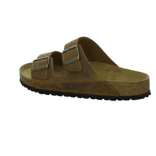 Birkenstock Arizona Herren Pantoletten Mittelbraun - 360° Ansicht