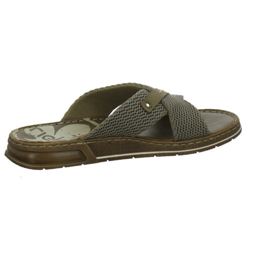 Rieker Herren Pantoletten taupe
