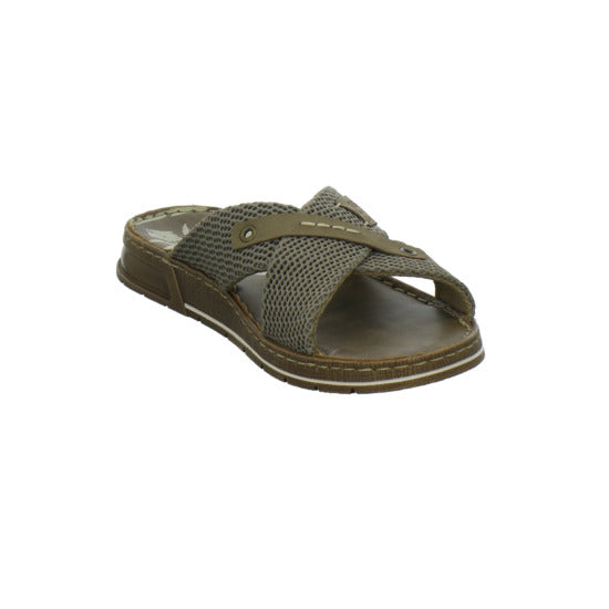 Rieker Herren Pantoletten taupe