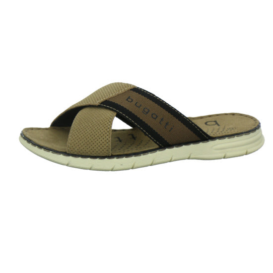 Bugatti Classic Pantoletten Herren Dario taupe