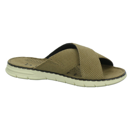 Bugatti Classic Pantoletten Herren Dario taupe