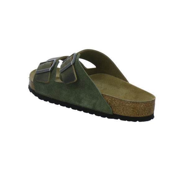 Birkenstock Arizona Herren Pantoletten oliv - 360° Ansicht