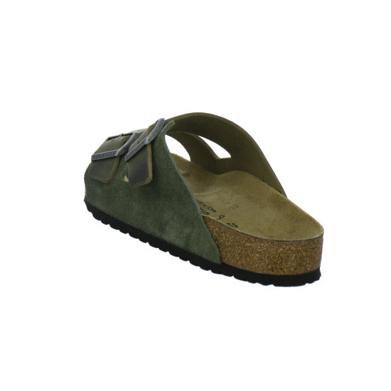 Birkenstock Arizona Herren Pantoletten oliv - 360° Ansicht