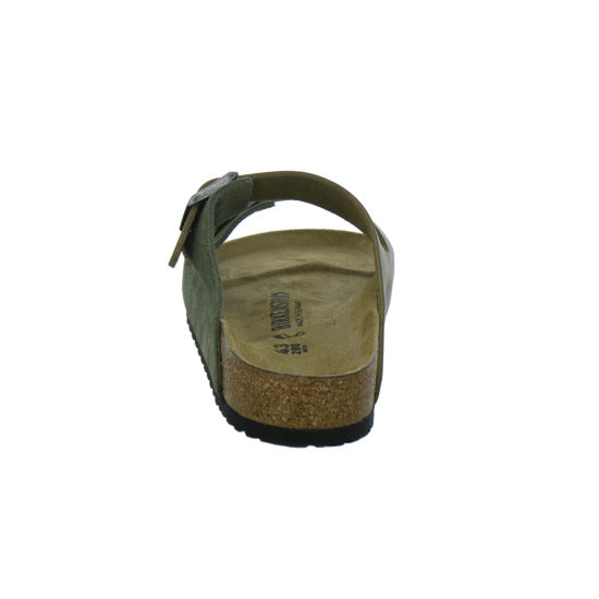 Birkenstock Arizona Herren Pantoletten oliv - 360° Ansicht