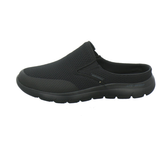 Skechers Herren Pantoletten Schwarz