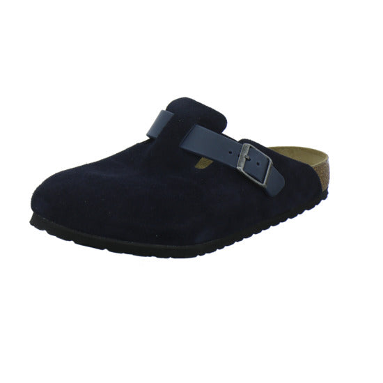Birkenstock Boston Herren Pantoletten Dunkelblau - 360° Ansicht