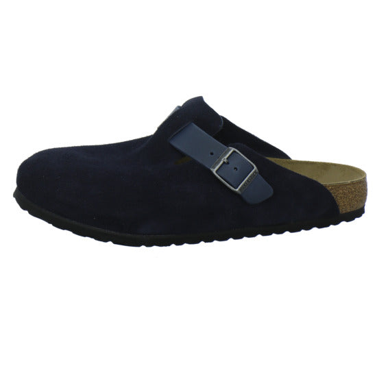 Birkenstock Boston Herren Pantoletten Dunkelblau - 360° Ansicht