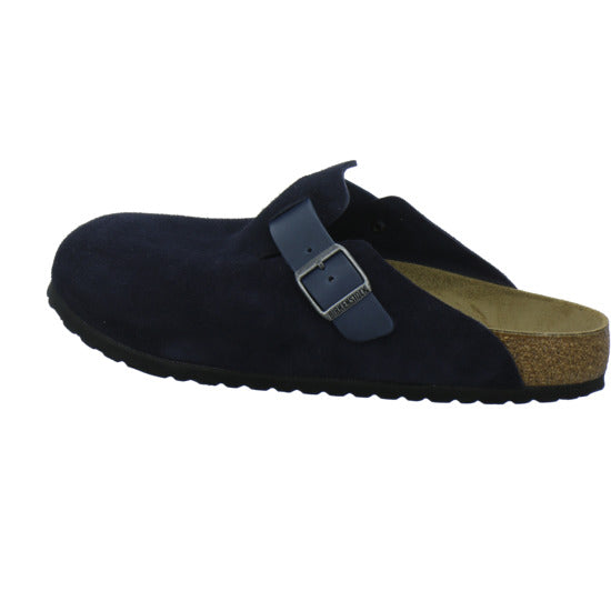 Birkenstock Boston Herren Pantoletten Dunkelblau - 360° Ansicht