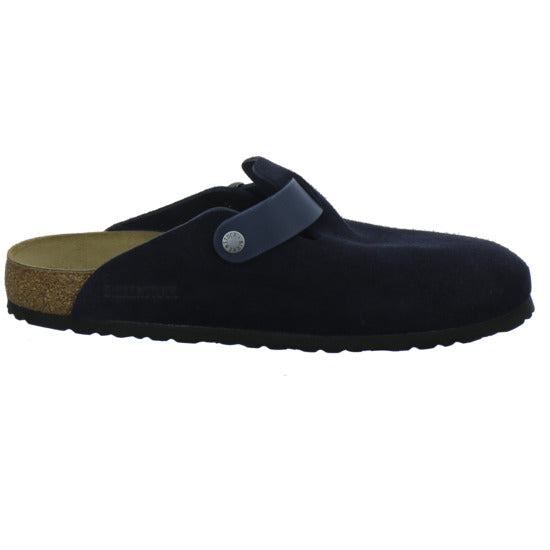 Birkenstock Boston Herren Pantoletten Dunkelblau - 360° Ansicht