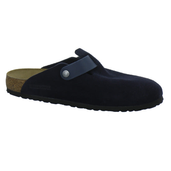 Birkenstock Boston Herren Pantoletten Dunkelblau - 360° Ansicht