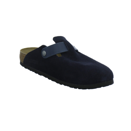 Birkenstock Boston Herren Pantoletten Dunkelblau - 360° Ansicht