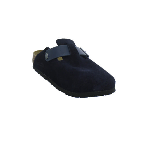 Birkenstock Boston Herren Pantoletten Dunkelblau - 360° Ansicht