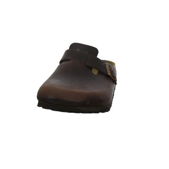 Birkenstock Boston Herren Pantoletten Dunkelbraun - 360° Ansicht