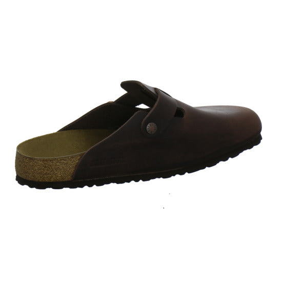 Birkenstock Boston Herren Pantoletten Dunkelbraun - 360° Ansicht