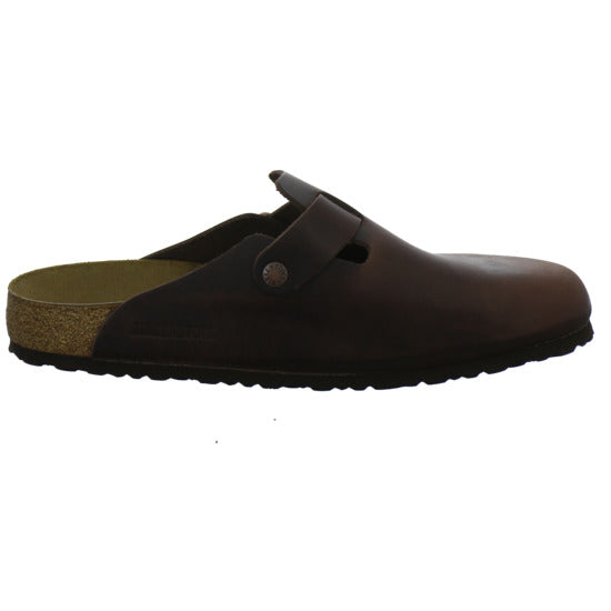 Birkenstock Boston Herren Pantoletten Dunkelbraun - 360° Ansicht