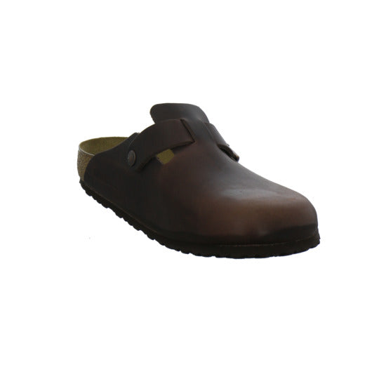 Birkenstock Boston Herren Pantoletten Dunkelbraun - 360° Ansicht