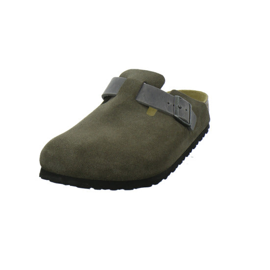 Birkenstock Boston Herren Pantoletten Anthrazit - 360° Ansicht