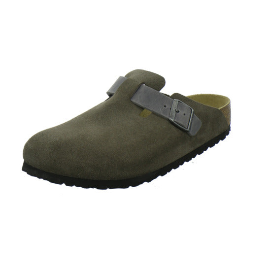 Birkenstock Boston Herren Pantoletten Anthrazit - 360° Ansicht