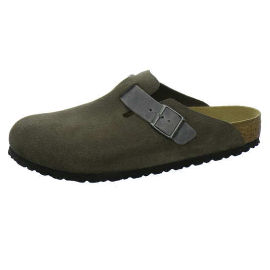 Birkenstock Boston Herren Pantoletten Anthrazit - 360° Ansicht