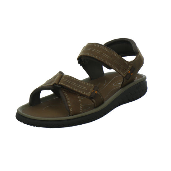 Clarks Wesley Shore Herren Sandaletten Dunkelbraun - 360° Ansicht