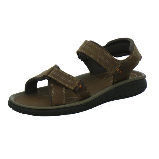 Clarks Wesley Shore Herren Sandaletten Dunkelbraun - 360° Ansicht