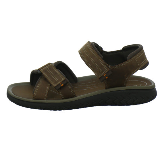 Clarks Wesley Shore Herren Sandaletten Dunkelbraun - 360° Ansicht