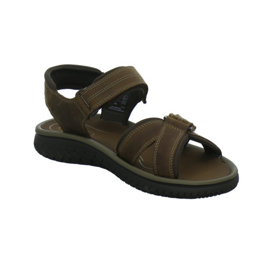 Clarks Wesley Shore Herren Sandaletten Dunkelbraun - 360° Ansicht