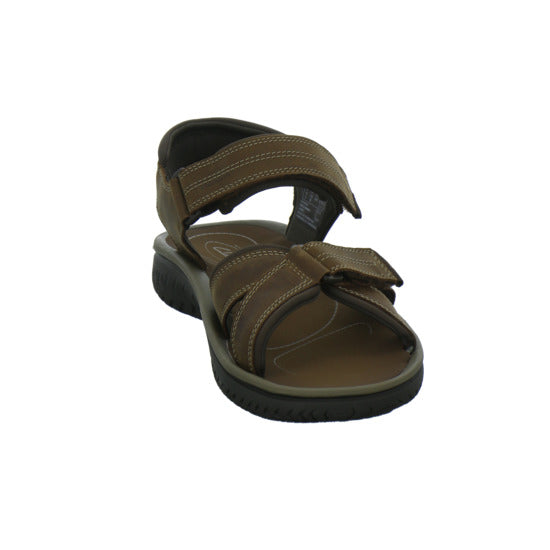 Clarks Wesley Shore Herren Sandaletten Dunkelbraun - 360° Ansicht