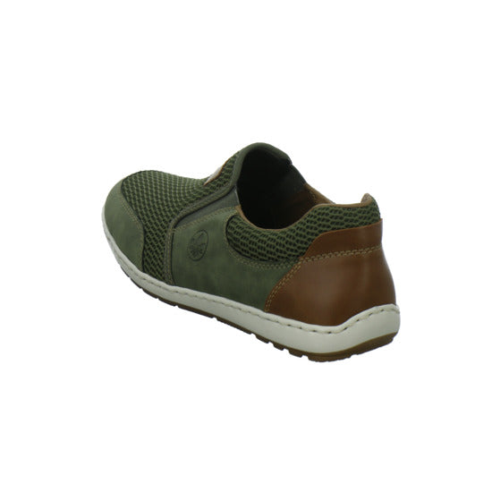 Rieker Slipper oliv - 360° Ansicht