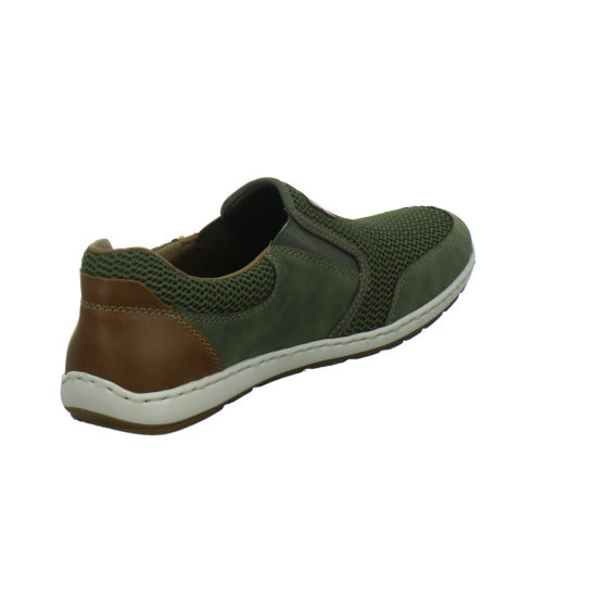 Rieker Slipper oliv - 360° Ansicht